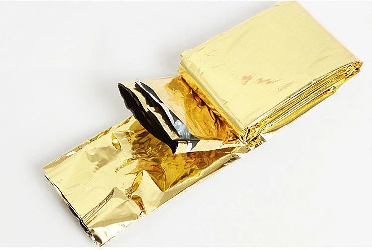 Foil Survival Aluminized Mylar Blankets Rescue Thermal Emergency