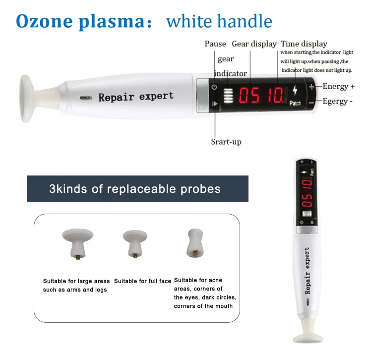 new 2 handles plasma spray shower pen needle pen  Plasma lift pen for skin tightening eyelid lifting machine
