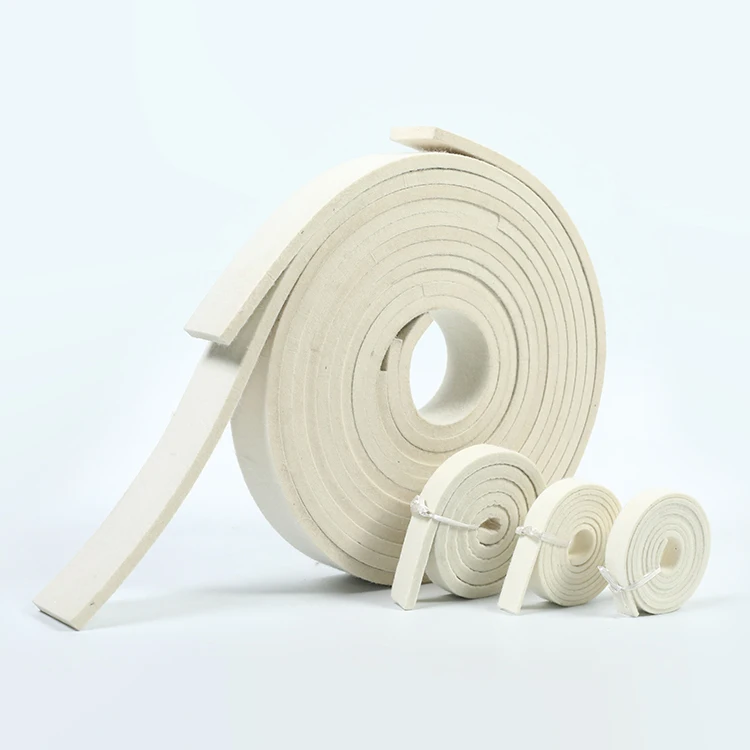 
Wholesale wool felt tape self-adhesive wool felt tape high temperature sealing strip 
