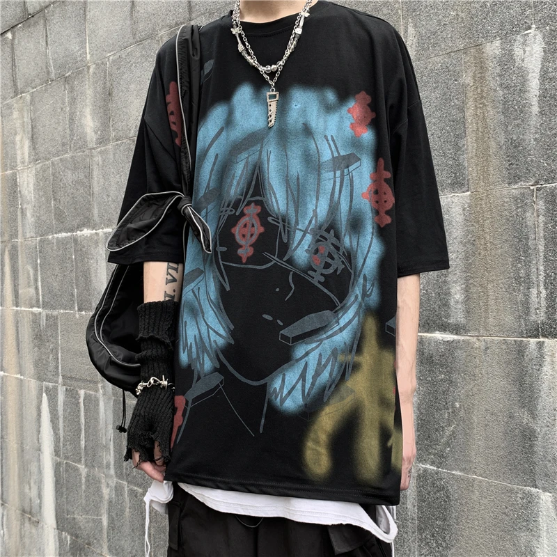 Hip Hop T-shirt Animation Printing 