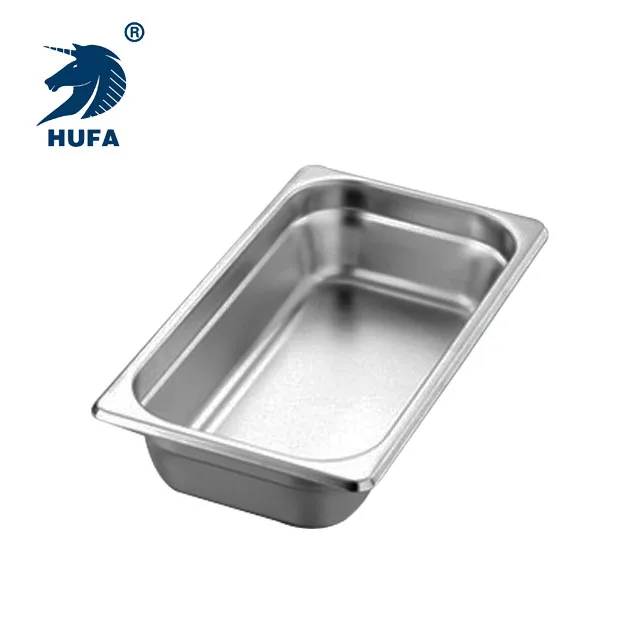 1/3 6.5cm Depth European Style Metal Food Storage Container Kitchen Equipment Gastronorm Food Pan