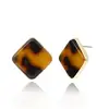 European and American fashion pop jewelry geometric square ladies earrings