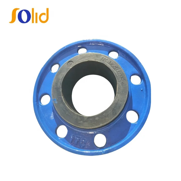 PVC/PE/DI Pipe OD 50mm Ductile Iron Quick Flange Adaptor with PN10/16