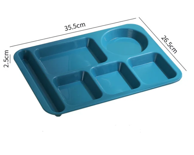 Plastic Meal Tray Lefthanded Heavyweight Lunch Tray With For Schools,Cafeterias