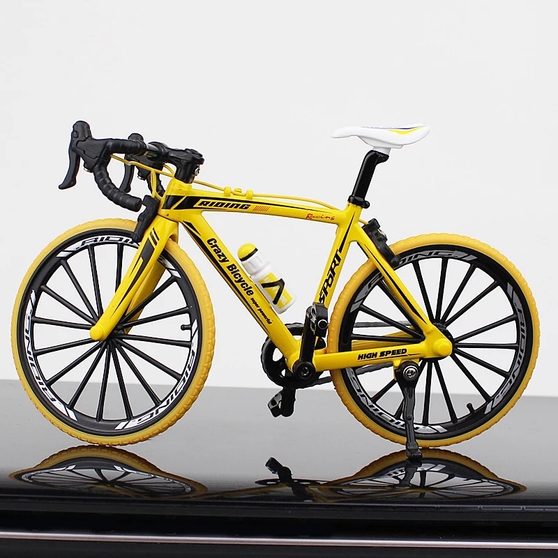 1:10 alloy action figure finger kids toys rode bike model die