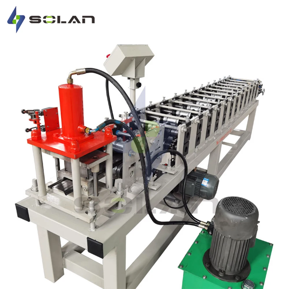 Full Automatic Shutter Door Frame Rolling Machines Manufacturer Door Shutter Forming Machine Steel Frame Purlin Machines supplier