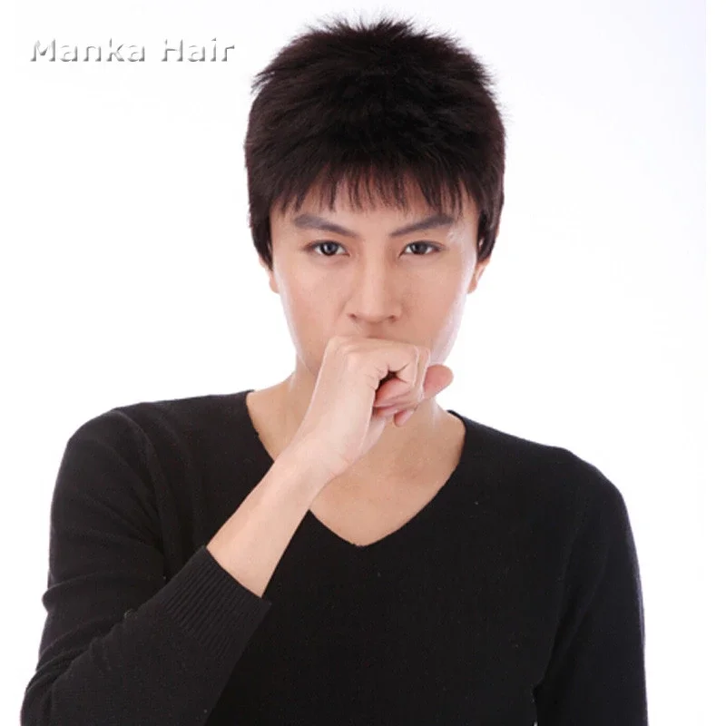 Wholesale Men Lace Wig Male Human Hair Wigs Japan And South Korea Style