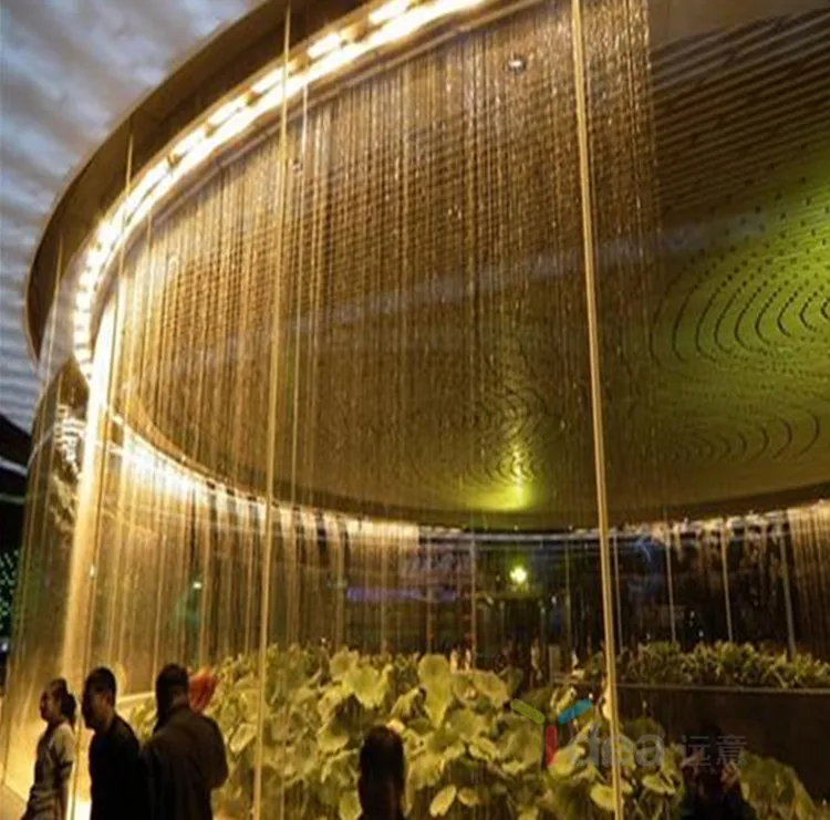 Manufacturer Free Customized Decorative Indoor Waterfall Optical Fiber