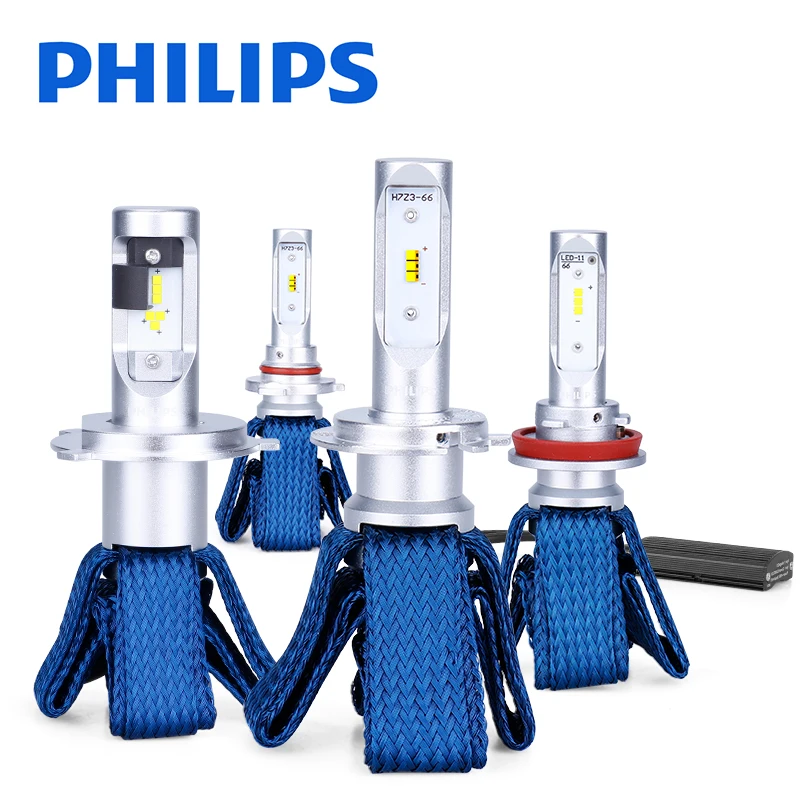 Philips LED H4 H7 H8 H11 H16 9005 9006 9012 HB3 HB4 H1R2 Ultinon Essential LED 6000K White Light Auto Headlight Fog Lamps