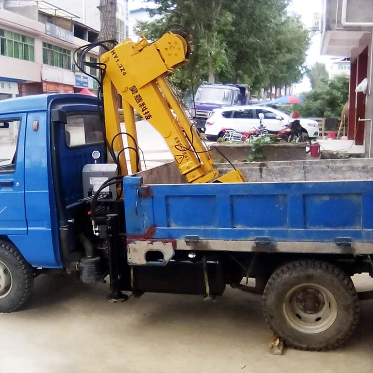 12v 24v 220v Mini Electrohydraulic Fold Slewing Deck Crane 350kg Buy Mini Electrohydraulic