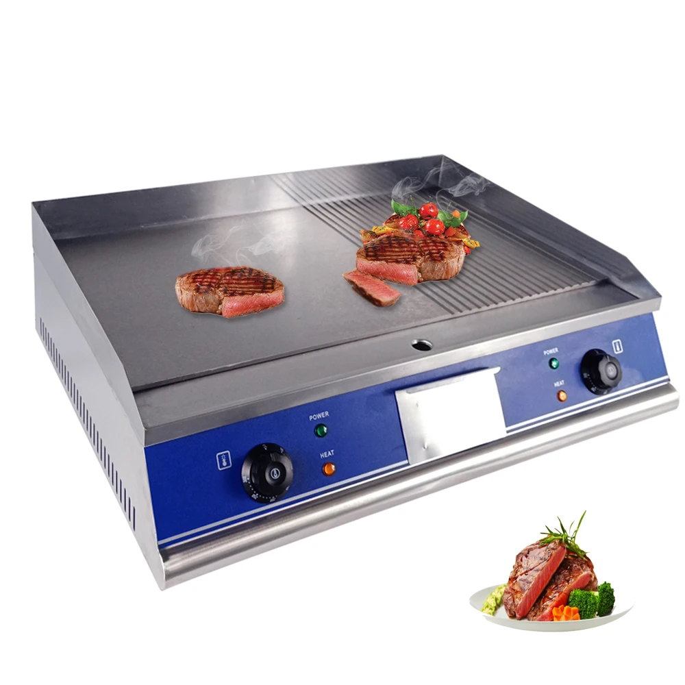 Induction Griddle/kitchen Equipment Counter Top Flat Plate Electric Grill Griddle Buy Electric