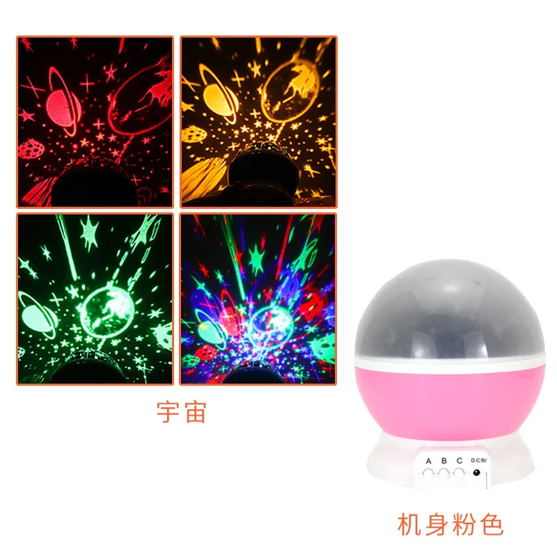 Novelty Luminous Toys Romantic Starry Sky LED Night Light Projector Battery USB Night Light Creative Birthday Toys For Children