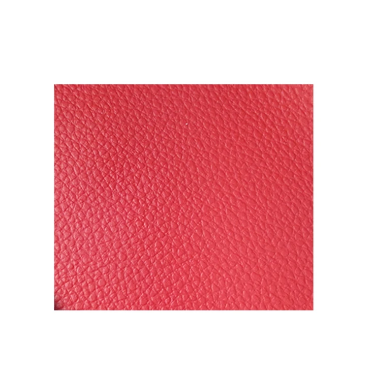Red lychee grain fish scale cloth bottom bag sofa cushion PVC artificial leather