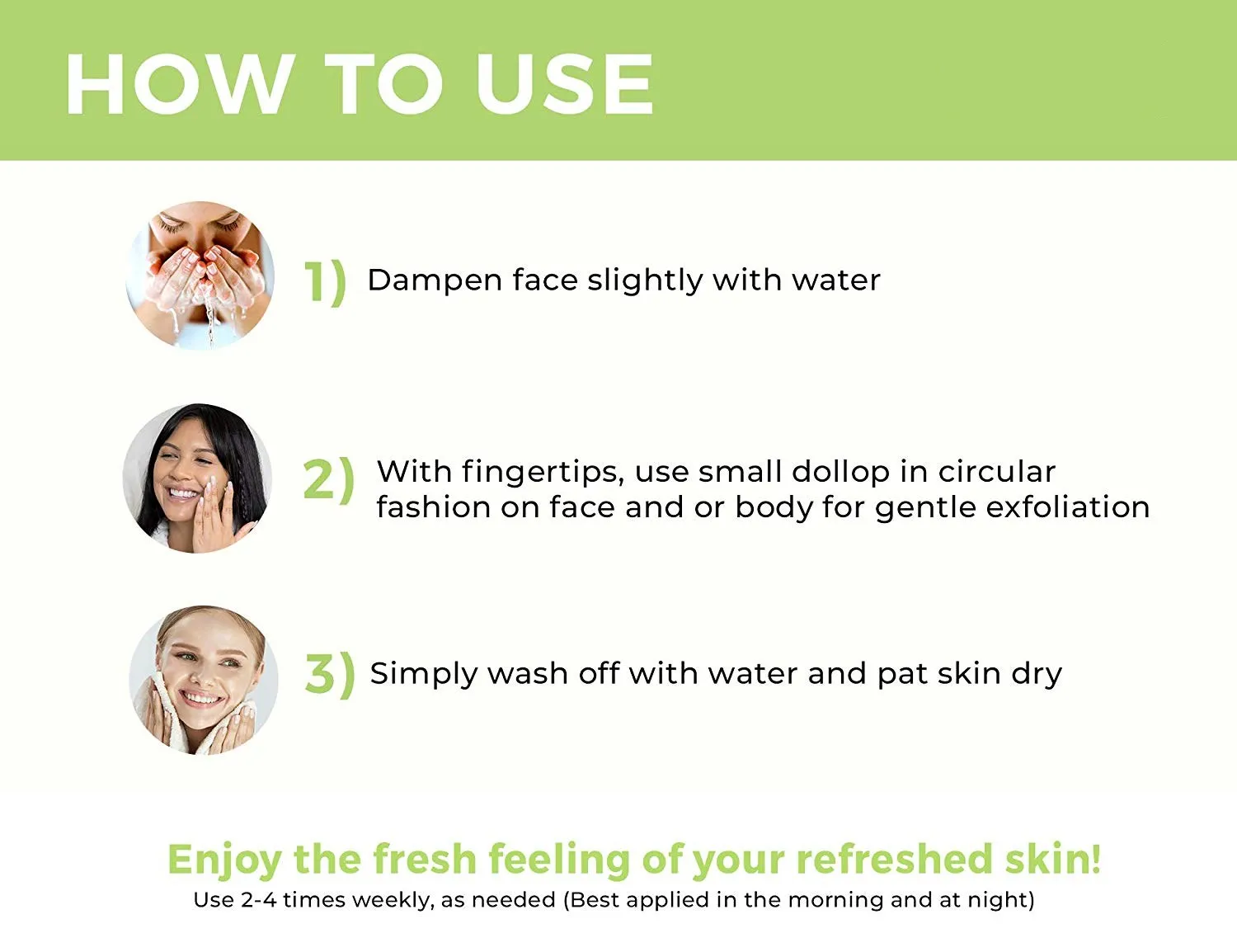 100 Natural Green Tea Facial Scrub Exfoliate Moisturizing Green Tea