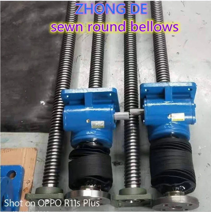 Round Fabric Sewn Bellows Cover For Ball Screw Buy Custommade Screw