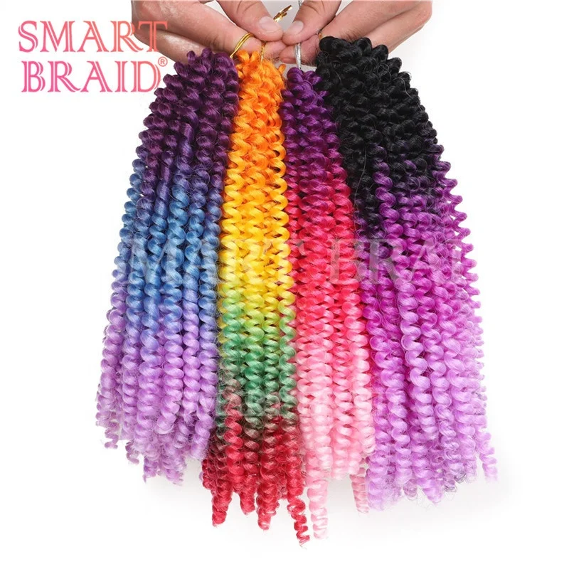 

Synthetic Hair Extension Low &High Temperature Fiber Light Weight Braid Spring Twist Crochet Hair