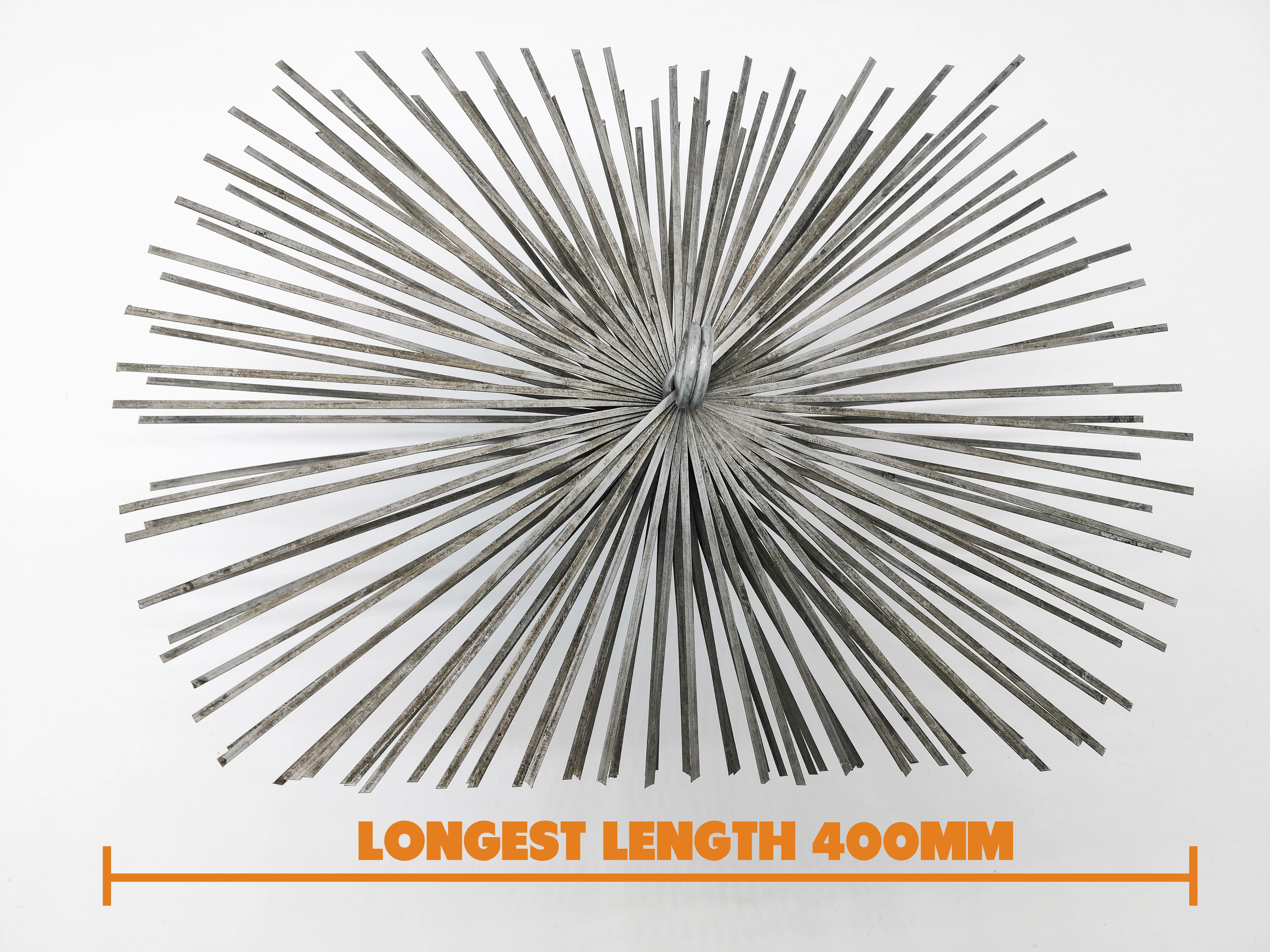 6" Square Stainless Steel Chimney Brush Household Fireplace Cleaning