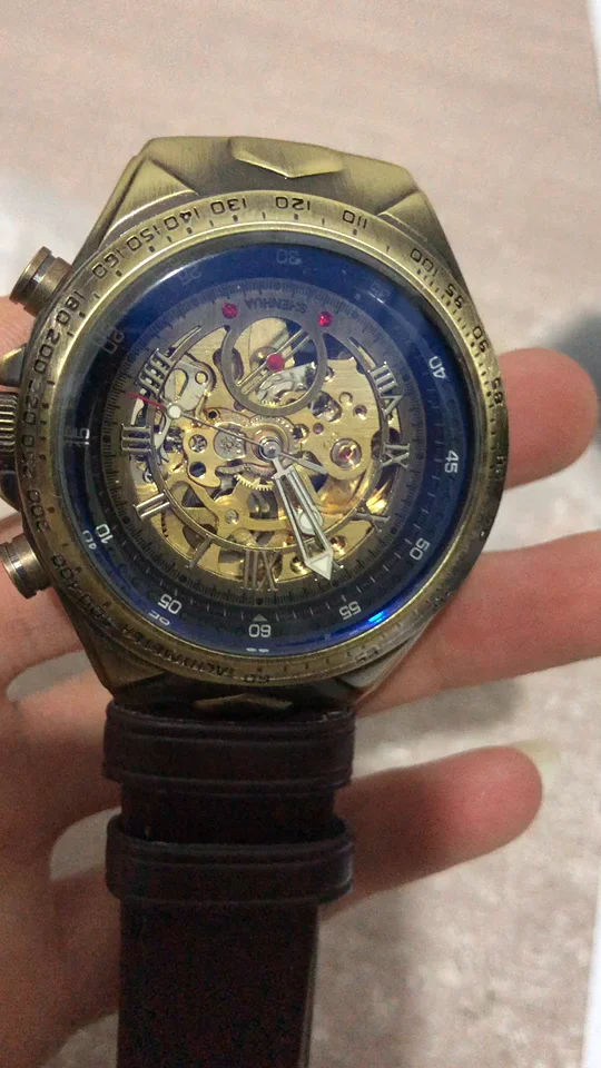 Watch Shenhua 02 Vintage Automatic Mechanical Transparent Skeleton