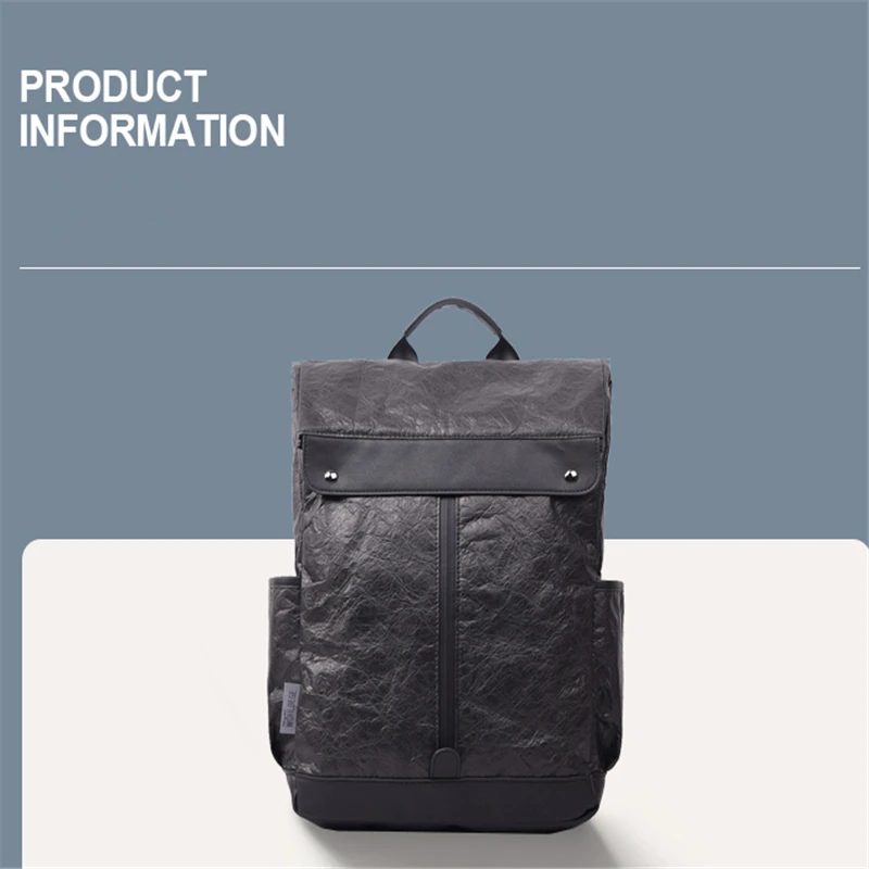 Mens laptop backpack for 14 inch Man backpack Leather School Bag Casual Shoulder backpack Male BagPack Travel Mochila