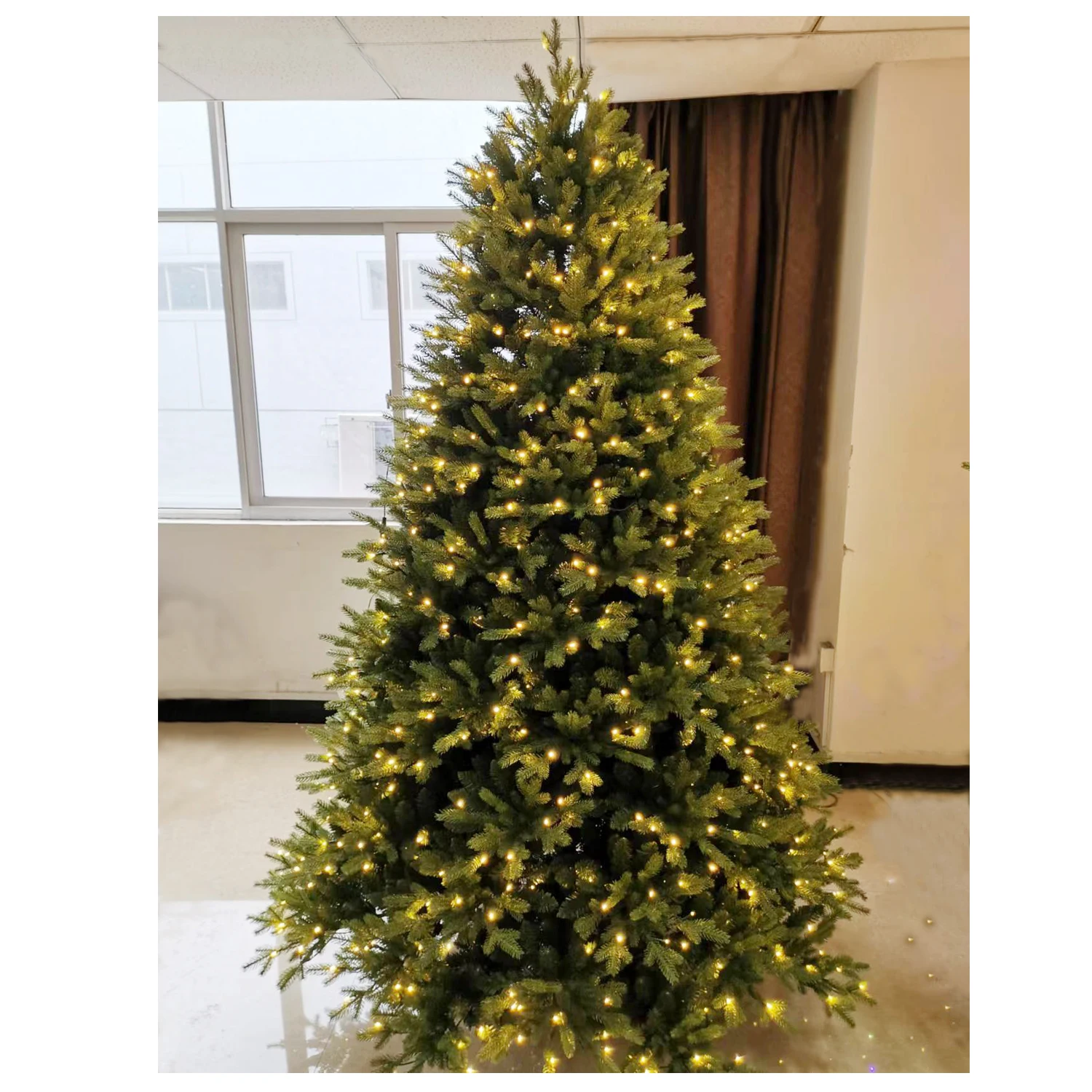 Wholesale 210cm Luxury Christmas Tree High Quality Thick PE + PVC Mixed LED Ornaments for Xmas Party Decoration factory