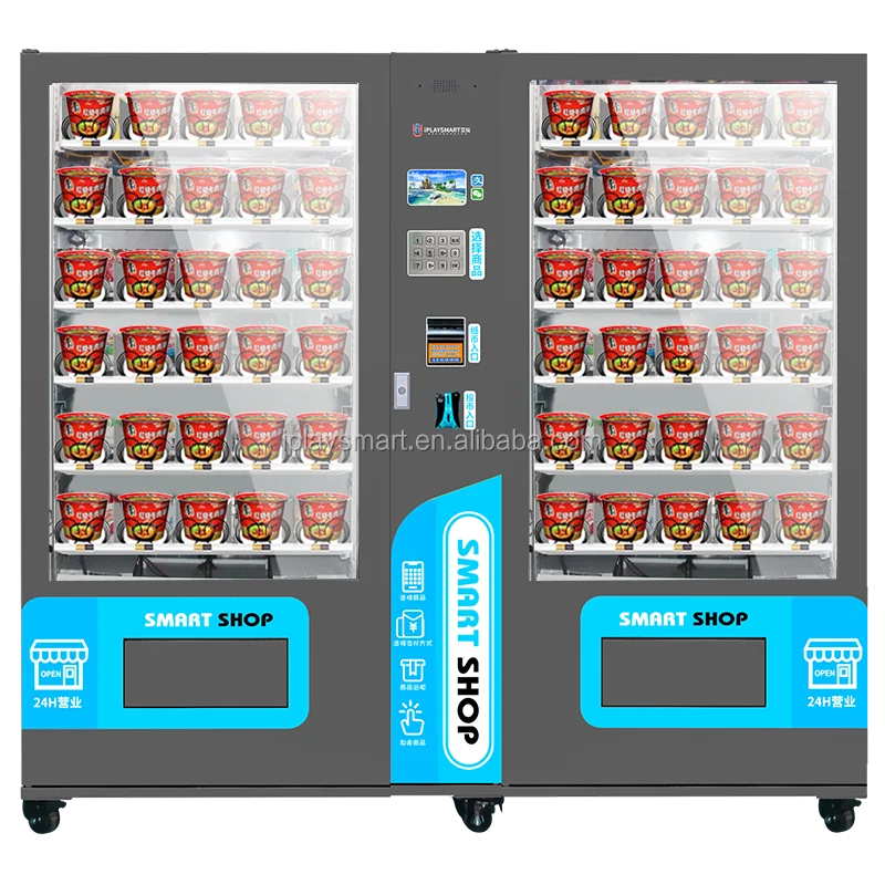 Cup Noodles Vending Machine Intelligent Vending Machine For Malls And