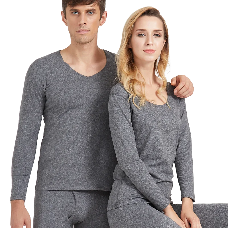 
Factory Price Smooth Knit Thermal Underwear Long Johns Set for Men Women 