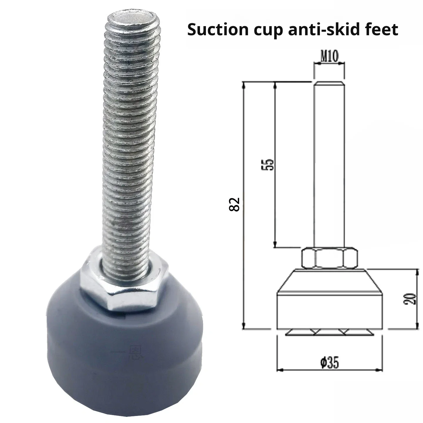 product suction cup anti slip foot cup d28 third generation aluminum alloy lean pipeline rod special made in china-15