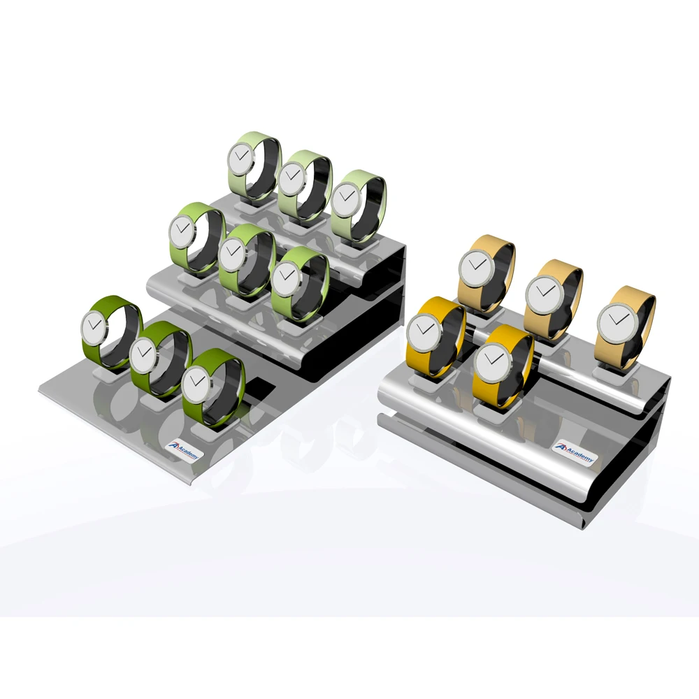 Custom High Quality Watches Stand Display Wooden Portable Table Counter