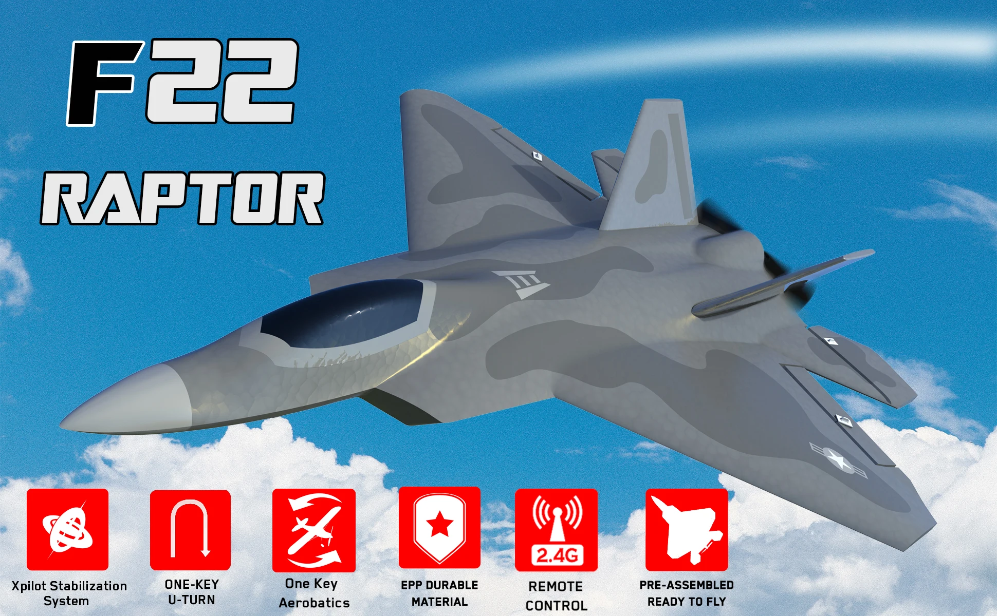 f22 rc plane