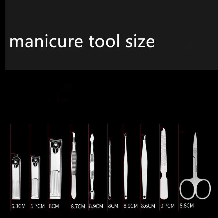 product professional factory pedicure tools 10 pcs manicure set-2