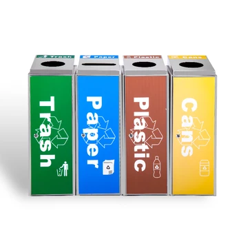 Museo Multi-abre La Segregación De La Basura Y Solo Basura Color