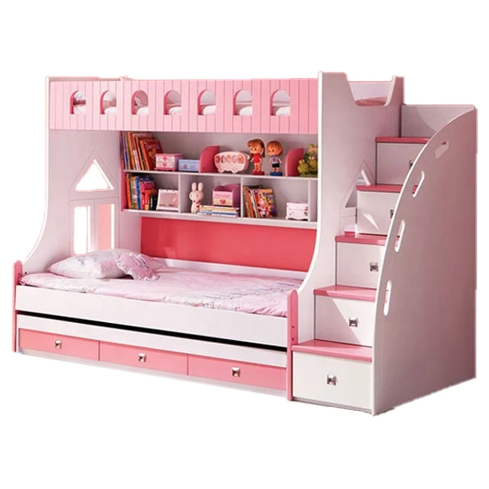 Latest Design Princess Furniture Bedroom Single Bed Mdf Kid Furniture Bunk Beds Colorful Bunk Bed For Kids Buy Colorful Bunk Bed For Kids Mdf Kid