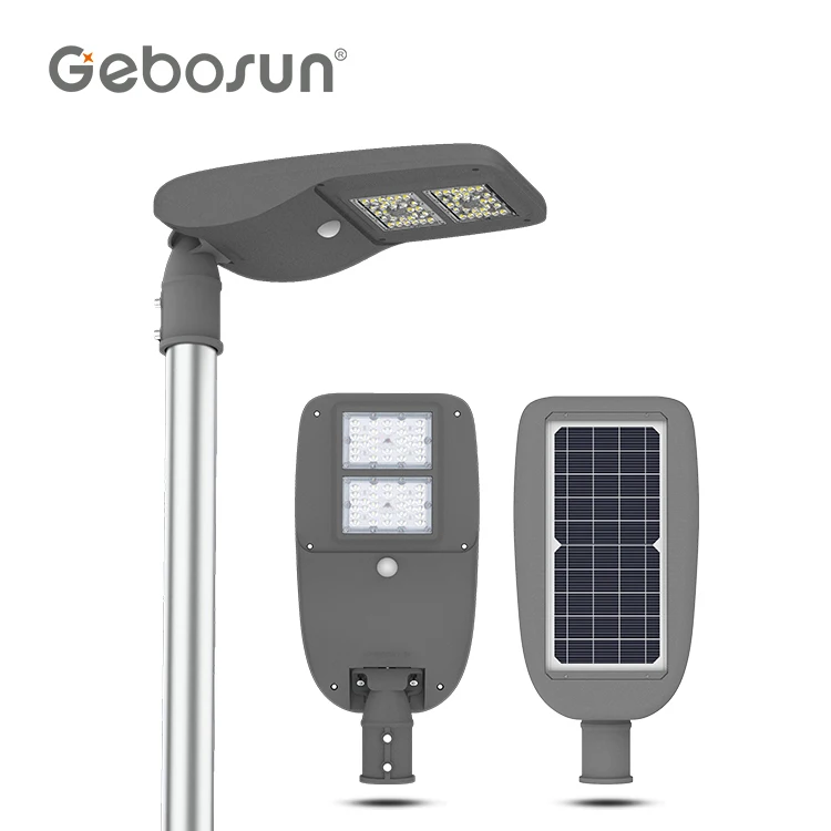 GEBOSUN Best quality outdoor road light motion sensor waterproof IP65 15w integrated all in one led solar street light