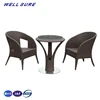 Factory Supply Patio Waterproof Rattan Aluminum Table And Chair Set Outdoor Garden Cottage Courtyard Furniture