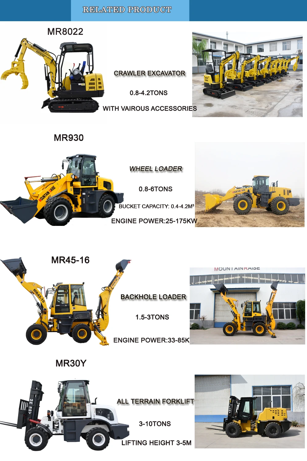 China factory mini backhoe excavator loader for sale