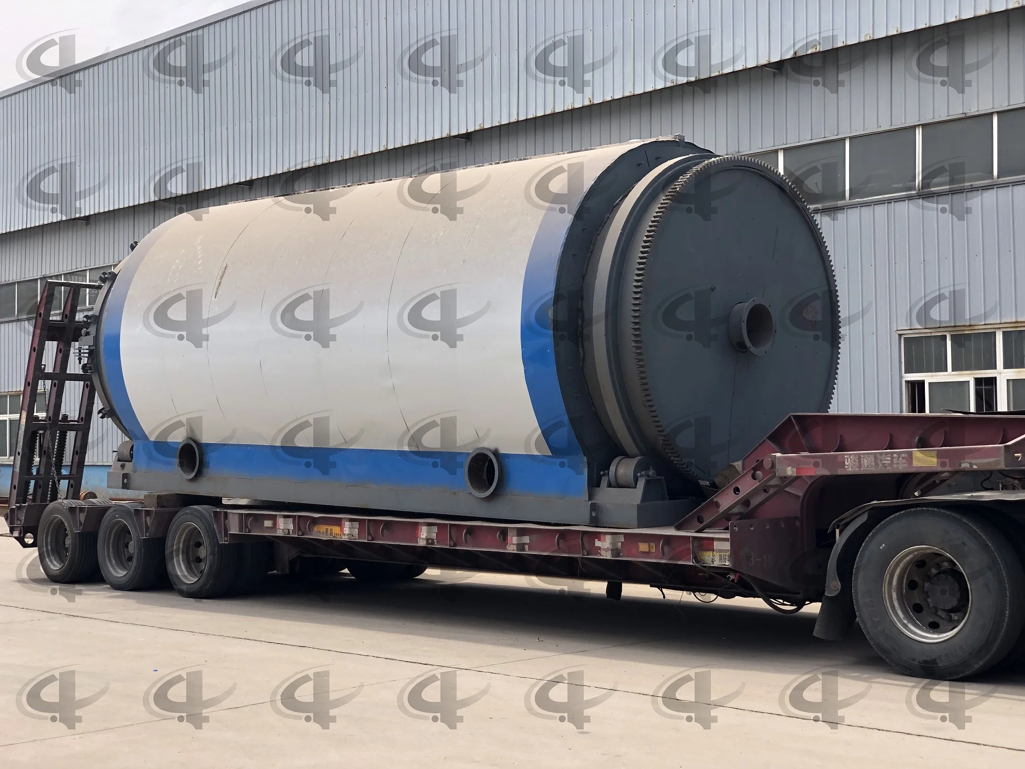 waste tire plastic rubber processing plant