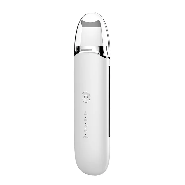 Facial lifting ion ems ultrasound skin scrubber skin clean beauty device