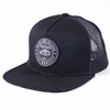 Custom Black flat mesh trucker caps no minimum order