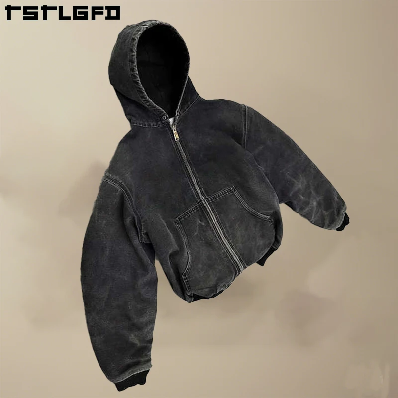 Custom Wash Heavy Duck Canvas Work Jacket - Eco-friendly