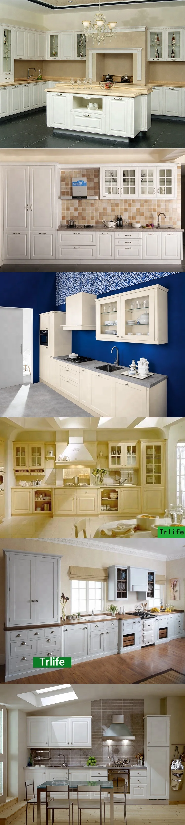 Trlife Kitchen pantry cupboards waterproof kitchen cabinets