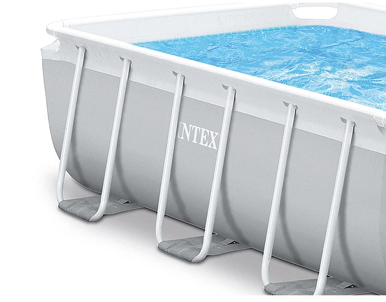 Intex 26788 Rectangular Metal Frame Swimming Pool Set - Above Ground ...