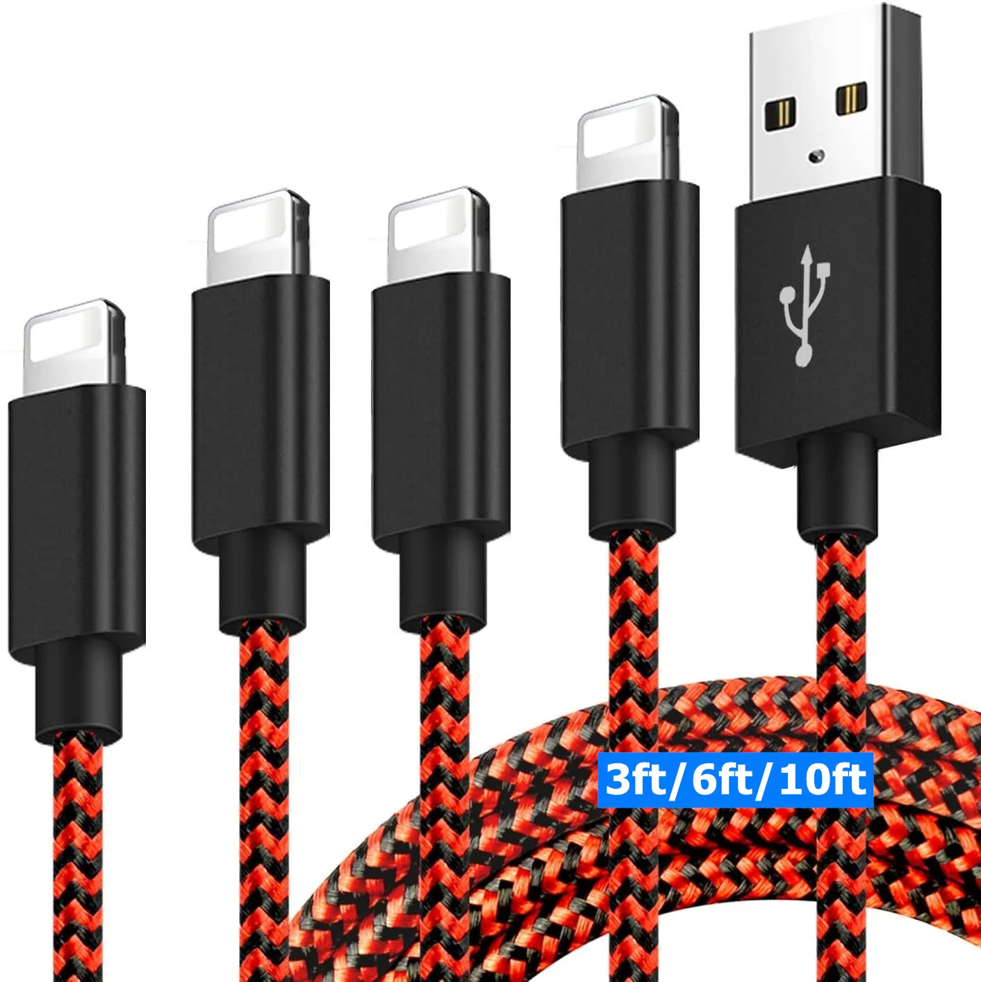 For Iphone Charging Cable Usb 3ft 6ft 10ft For Iphone Cable Charger