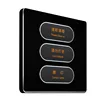 Smart WiFi Wall Light Switch Phone APP Control 3 gang Black Titanium triple led dimmer switch