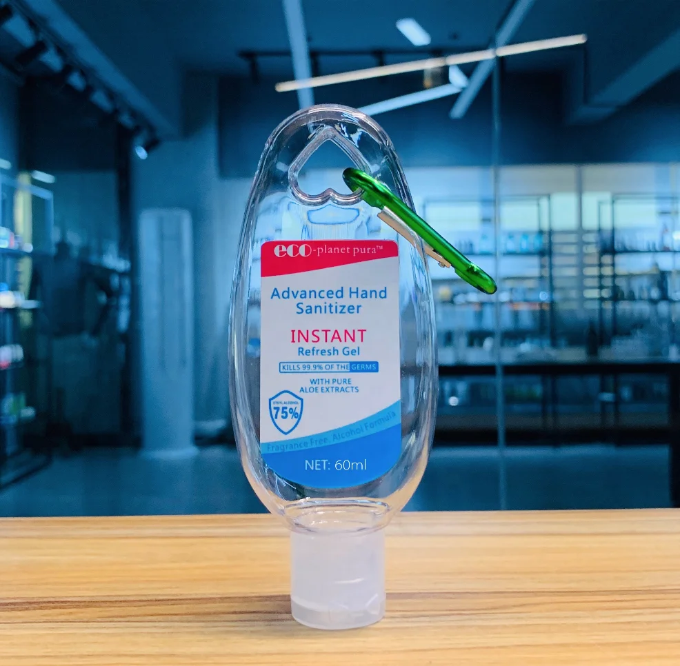 hand sanitiser alcohol gel 60ml portable instant hand sanitizer