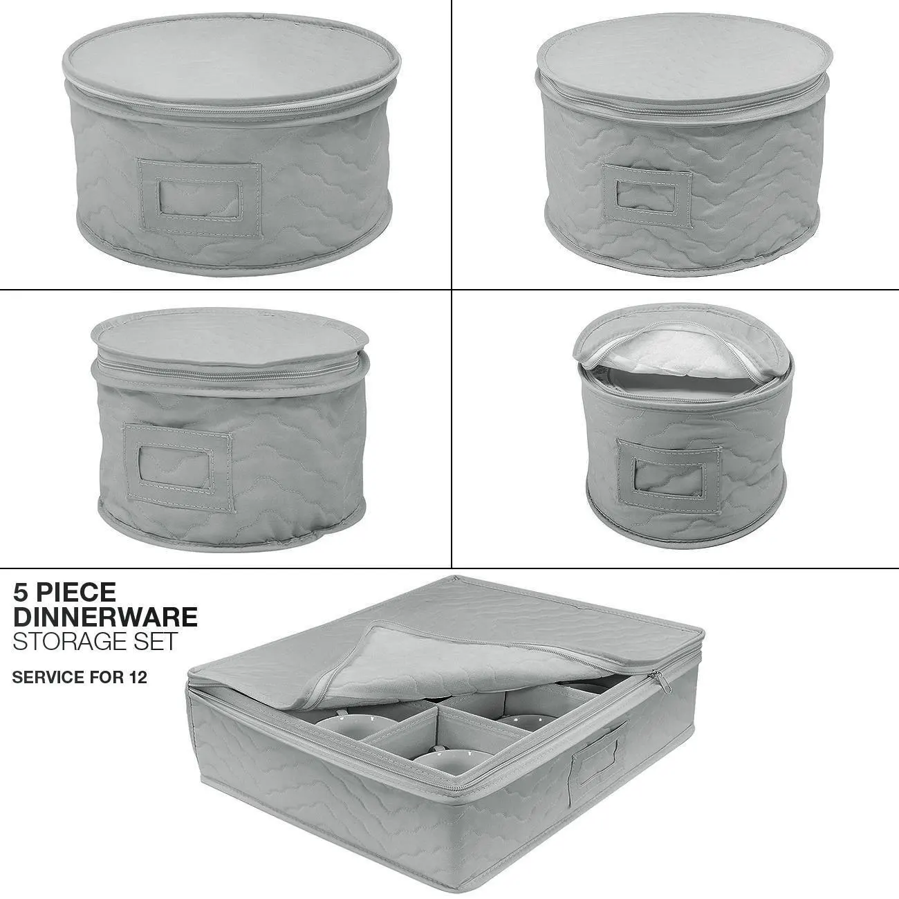 Amazon Felt Protectors For Plates Cup Quilted Protection Storage Box