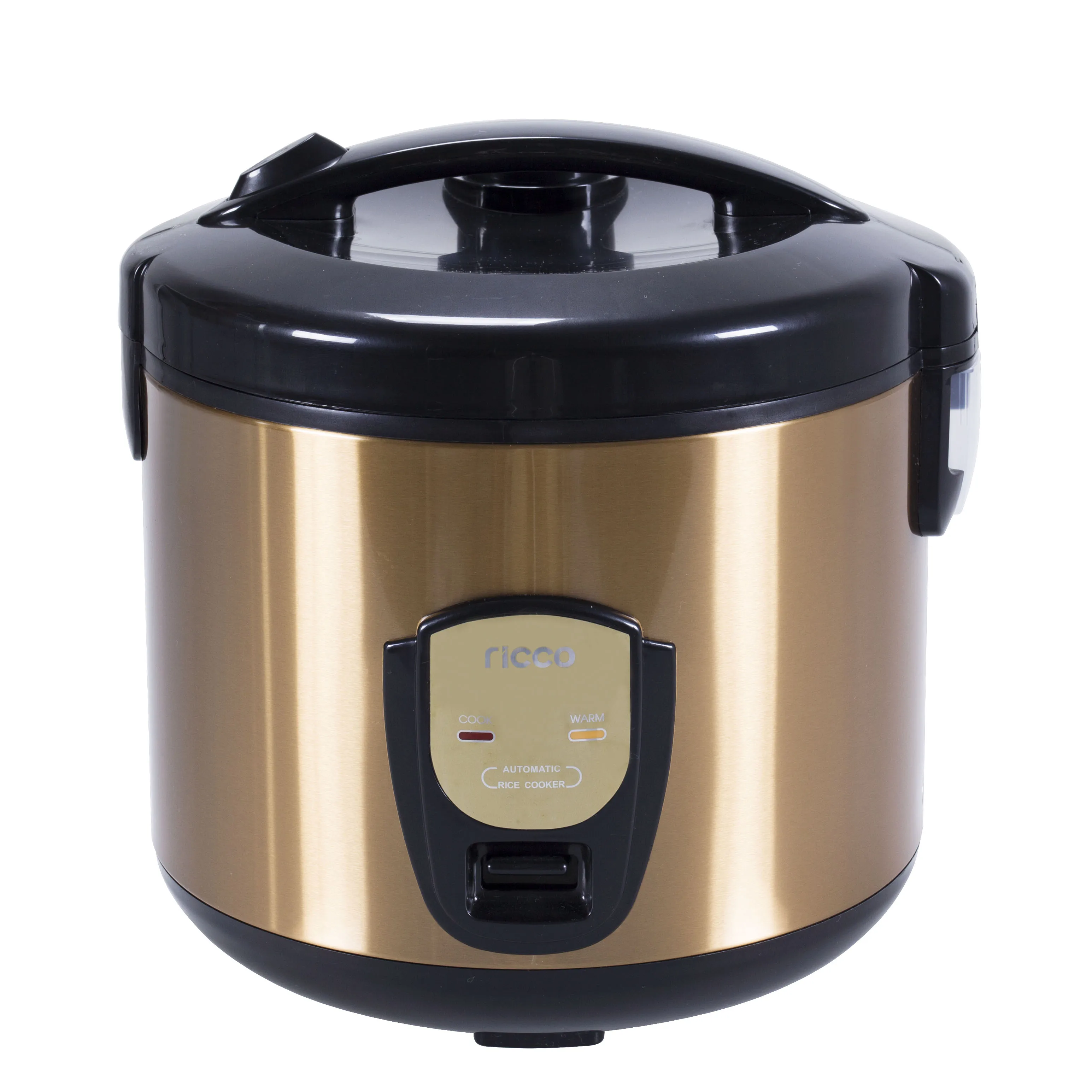 gorgeous rice cooker deluxe with golden color stainless steel