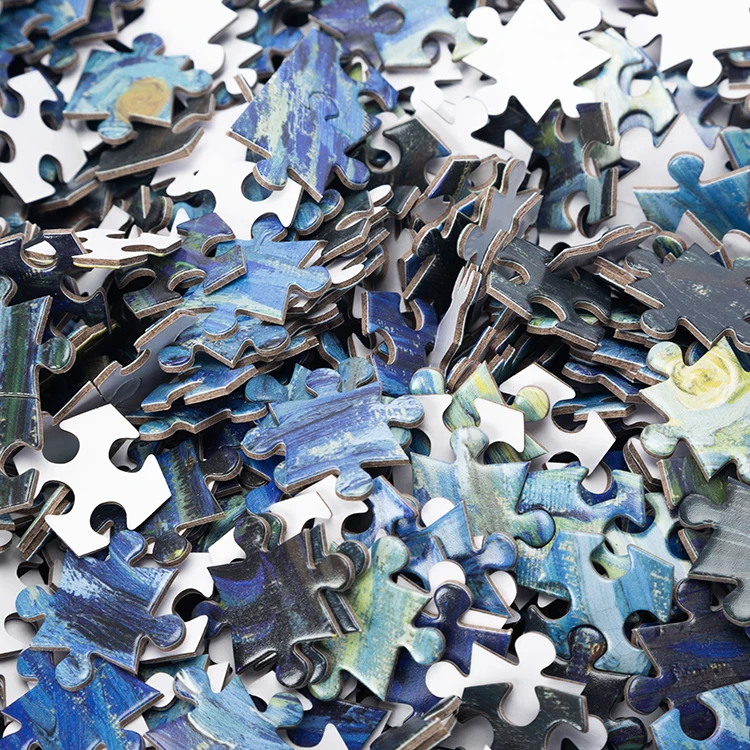 Wholesale Custom Paper Cardboard Brain Game Puzzles 100 500 1000 Pieces