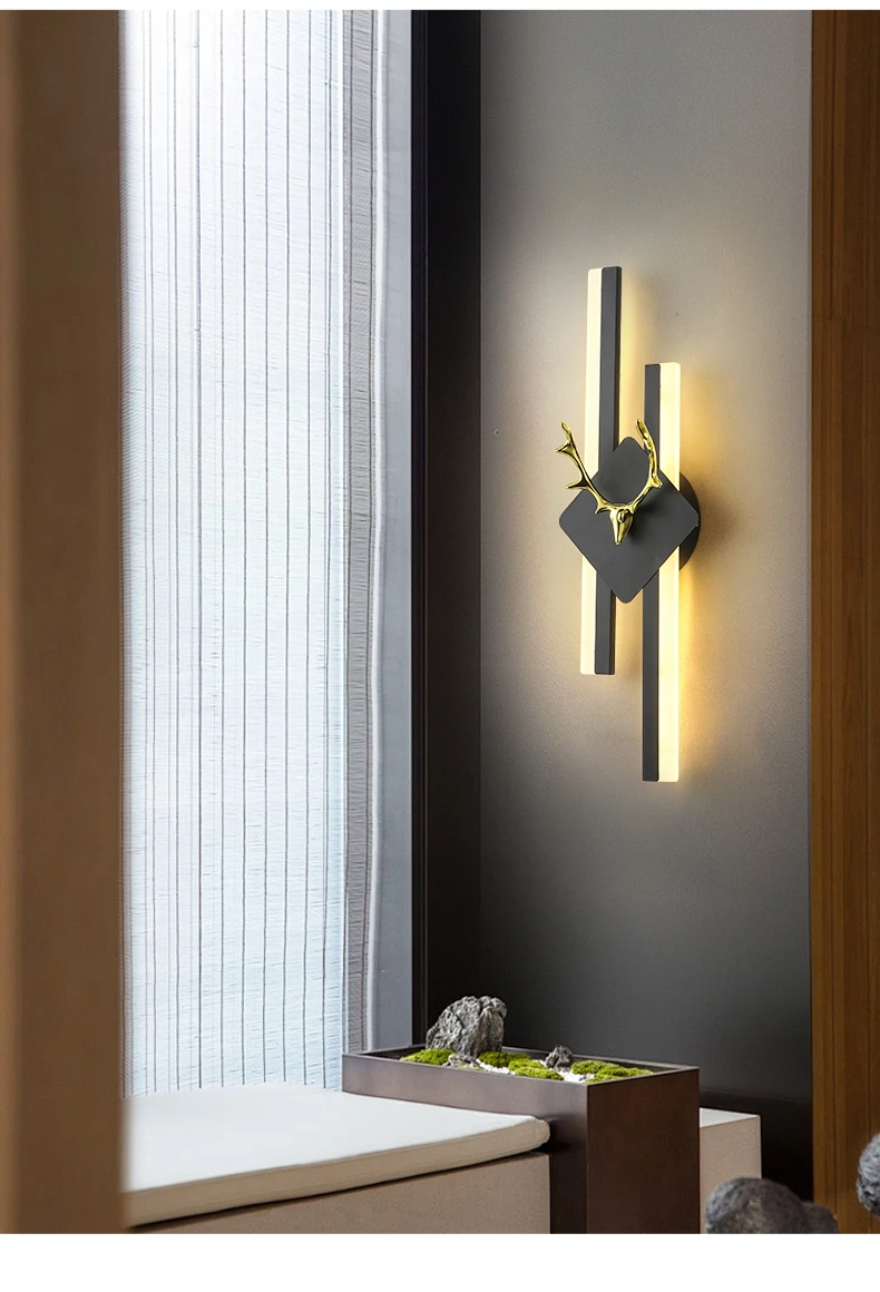 product led iron warm white high cri 90 modern minimalist butterfly design wall lamp for bedroom bedside staircase nordic tv background-8