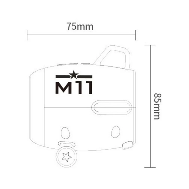 M11 Amazon Hot Selling Airplane Shape Design Mini Portable Bluetooth Speaker for Outdoor - ANKUX.COM