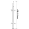 Yxs prima building construction stair railings banister /balustrades&handrails glass balcony/ balustrades handrails glass fence